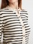 Yeni Sezon Bisiklet Yaka Çizgili Kadın Triko Hırka 3