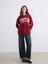 Yeni Sezon Boston Baskılı Oversize Kadın Sweatshirt 2