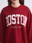 Yeni Sezon Boston Baskılı Oversize Kadın Sweatshirt 3