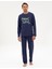 Erkek Indigo Pijama Takımı 50322652-320 1