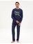 Erkek Indigo Pijama Takımı 50322652-320 4