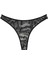 Kadın Siyah Yılan Desenli 2'li Tanga Slip 3