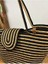 Berry Mıknatıslı Doğal Hasır Jüt Plaj Çantası Çizgili Desen ile Yazın Trendi 5
