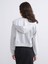 Yeni Sezon Kapüşonlu Kadın Fermuarlı Sweatshirt 4