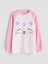 Yeni Sezon Bisiklet Yaka Polar Kız Çocuk Pijama Takımı 2