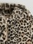Yeni Sezon Leopar Desenli Kız Çocuk Pelüş Mont 3