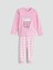 Yeni Sezon Bisiklet Yaka Polar Kız Çocuk Pijama Takımı 1