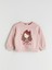 Yeni Sezon Bisiklet Yaka Kız Çocuk Sweatshirt 2'li 2