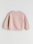 Yeni Sezon Bisiklet Yaka Kız Çocuk Sweatshirt 2'li 4