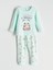Yeni Sezon Bisiklet Yaka Baskılı Uzun Kollu Kız Çocuk Pijama Takımı 1