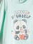 Yeni Sezon Bisiklet Yaka Baskılı Uzun Kollu Kız Çocuk Pijama Takımı 5