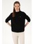 Kadın Siyah Sweatshirt 50313610-VR046 3