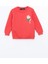 Yeni Sezon Bisiklet Yaka Baskılı Kız Çocuk Sweatshirt 1
