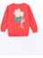 Yeni Sezon Bisiklet Yaka Baskılı Kız Çocuk Sweatshirt 3