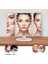 24 LED Işıklı Masa Üstü Profesyonel Makyaj Aynası Katlanabilir 1X-2X-3X+10X Hd Zoomlu Beyaz 5