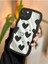 Iphone 14 Plus - 15 Plus Uyumlu Aynalı Siyah Kalp Tasarımlı Kenarları Silikon Kılıf 1