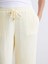 Yeni Sezon Beli Lastikli Dokulu Müslin Kadın Pantolon 3