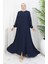 Fermuarlı Mevlana Ferace 4106-07 Lacivert 1