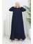 Fermuarlı Mevlana Ferace 4106-07 Lacivert 2