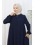 Fermuarlı Mevlana Ferace 4106-07 Lacivert 4