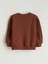Yeni Sezon Bisiklet Yaka Çiçekli Kız Çocuk Sweatshirt 2'li 4