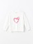 Yeni Sezon Bisiklet Yaka Kız Çocuk Sweatshirt 3