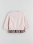 Yeni Sezon Bisiklet Yaka Çiçekli Kız Çocuk Sweatshirt 3