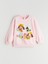Yeni Sezon Bisiklet Yaka Niloya Baskılı Kız Çocuk Sweatshirt 1