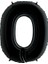 0 Rakam Supertrend Siyah Folyo Balon 40" 2