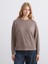 Yeni Sezon Bisiklet Yaka Oversize Kadın Sweatshirt 1