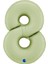 8 Rakam Supertrend Satin Olive Green Folyo Balon 26" 2