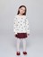 Yeni Sezon Bebe Yaka Çiçek Baskılı Kız Çocuk Sweatshirt 2