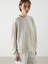Yeni Sezon Bisiklet Yaka Oversize Kadın Sweatshirt 1