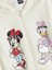 Yeni Sezon Minnie Mouse Baskılı Kapüşonlu Kız Çocuk Fermuarlı Sweathirt 2