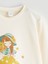 Yeni Sezon Bisiklet Yaka Baskılı Kız Çocuk Sweatshirt 2'li 3