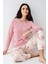 Paris Kadın Gül Desenli Modal Pamuklu Düğmeli Uzun Kollu Pijama Takım 1