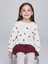 Yeni Sezon Bebe Yaka Çiçek Baskılı Kız Çocuk Sweatshirt 1