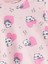 Yeni Sezon Bisiklet Yaka Baskılı Kız Çocuk Pijama Takımı 3