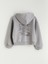 Yeni Sezon Kapüşonlu Kız Çocuk Fermuarlı Sweatshirt 1