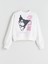 Yeni Sezon Bisiklet Yaka Kuromi Baskılı Kız Çocuk Sweatshirt 2