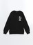 Yeni Sezon Bisiklet Yaka Uzun Kollu Baskılı Kız Çocuk Sweatshirt 1