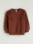 Yeni Sezon Bisiklet Yaka Çiçekli Kız Çocuk Sweatshirt 2'li 2