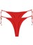 Kadın Kırmızı Yandan Bağlamalı 2'li Tanga Slip 1