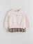 Yeni Sezon Bisiklet Yaka Çiçekli Kız Çocuk Sweatshirt 1