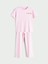 Yeni Sezon Bisiklet Yaka Kız Çocuk Pijama Takımı 1