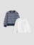 Yeni Sezon Bisiklet Yaka Baskılı Kız Çocuk Sweatshirt 2'li 1