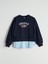 Yeni Sezon Bisiklet Yaka Baskılı Kız Çocuk Sweatshirt 4