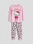 Yeni Sezon Bisiklet Yaka Hello Kitty Baskılı Kız Çocuk Pijama Takımı 1
