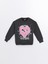 Yeni Sezon Bisiklet Yaka Baskılı Uzun Kollu Kız Çocuk Sweatshirt 1