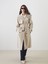 Yeni Sezon Kruvaze Yaka Oversize Kadın Trençkot 1